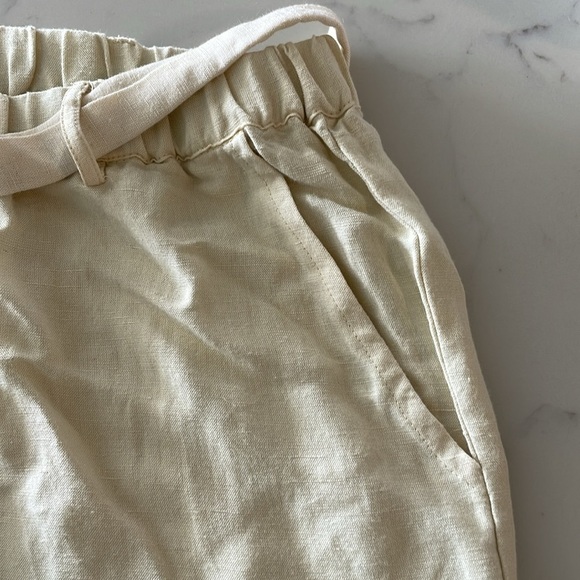passports linen pant / M / cream / like new - Picture 8 of 8